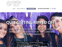 Tablet Screenshot of greekout.com